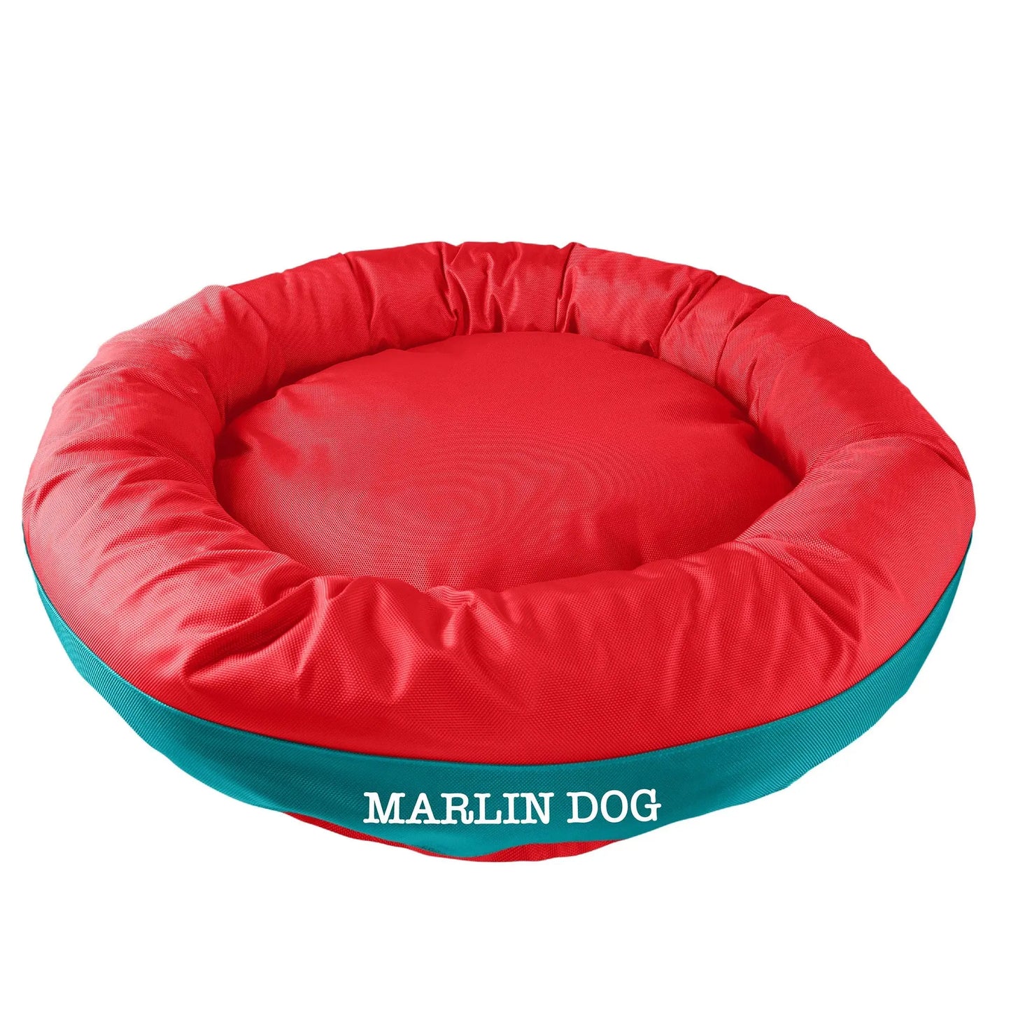 Dog Bed Round Bolster Armor Baseball American Dog