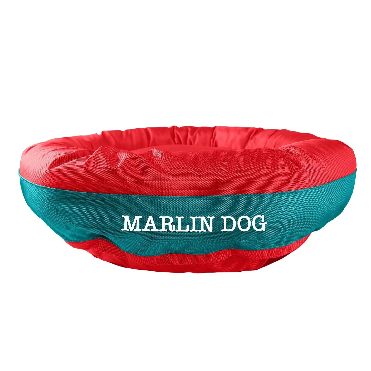 Dog Bed Round Bolster Armor Baseball American Dog