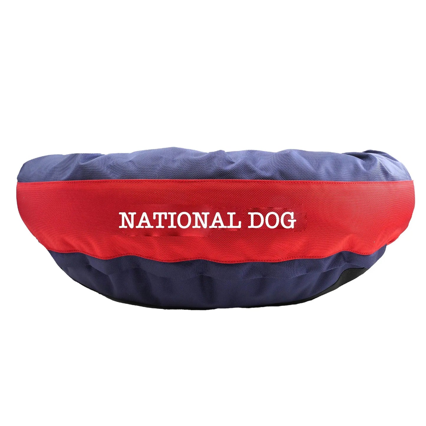 Dog Bed Round Bolster Armor Baseball American Dog