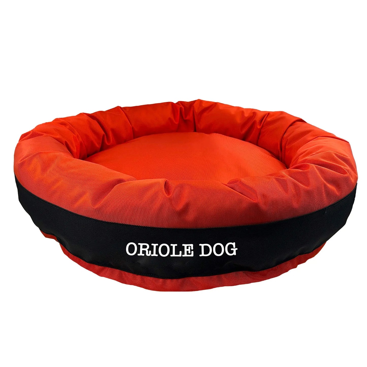 Dog Bed Round Bolster Armor Baseball American Dog