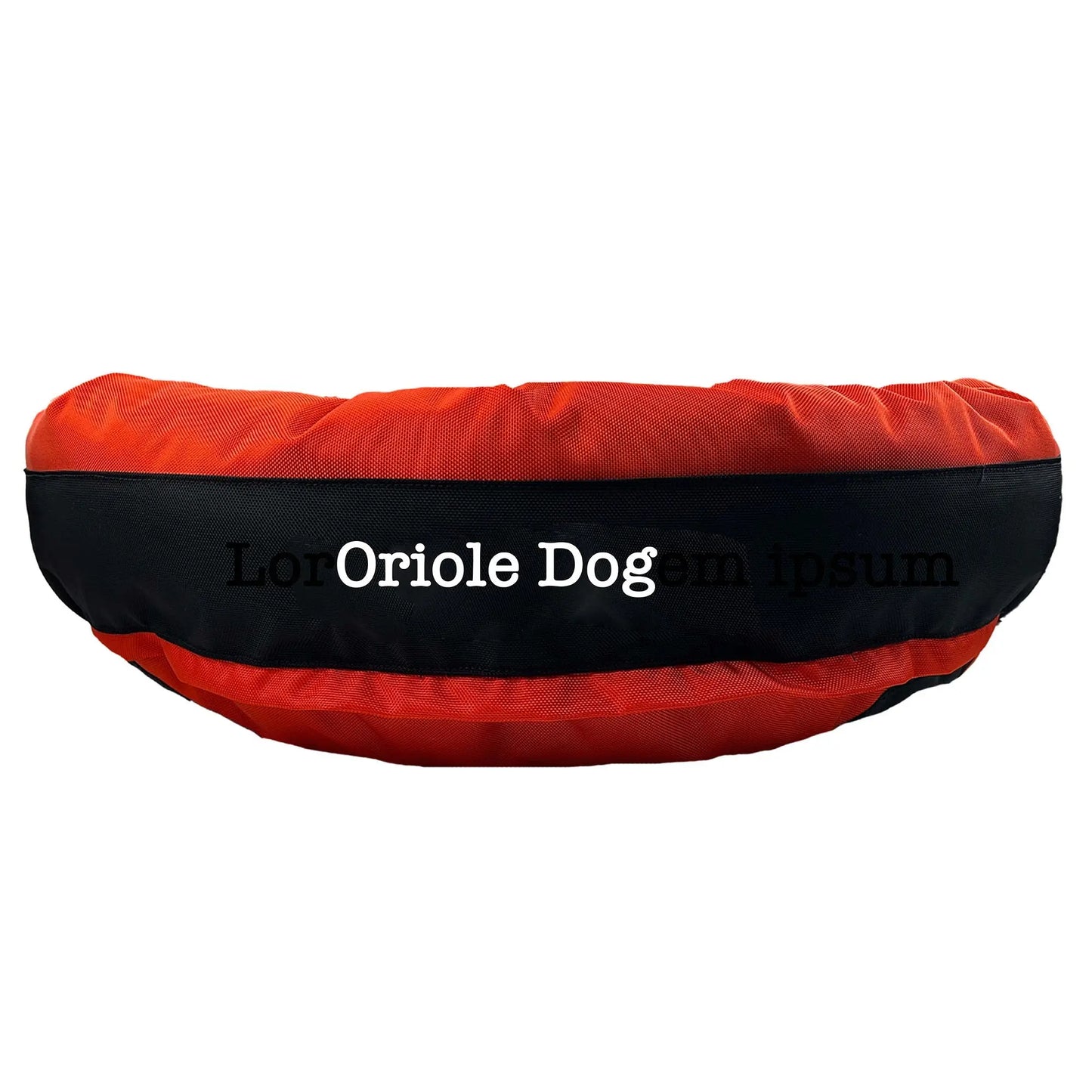 Dog Bed Round Bolster Armor Baseball American Dog