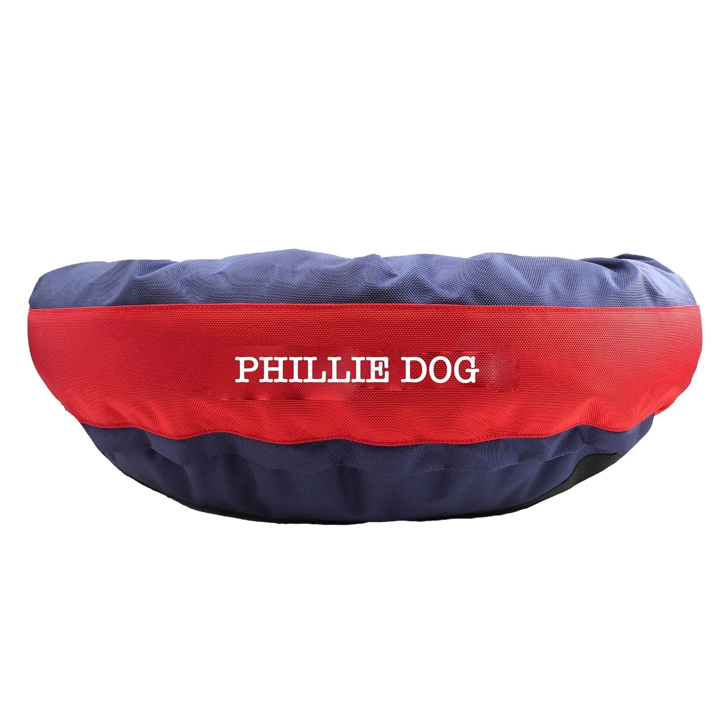 Dog Bed Round Bolster Armor Baseball American Dog