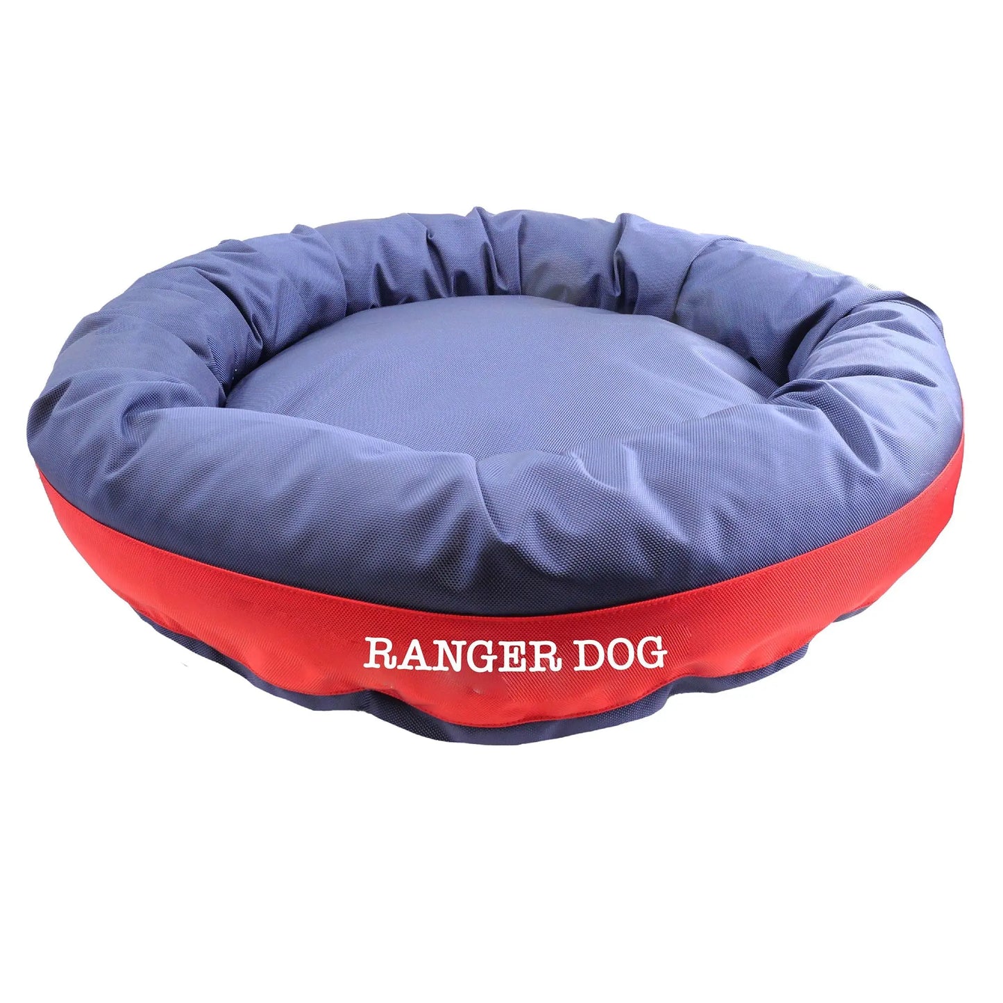 Dog Bed Round Bolster Armor Baseball American Dog