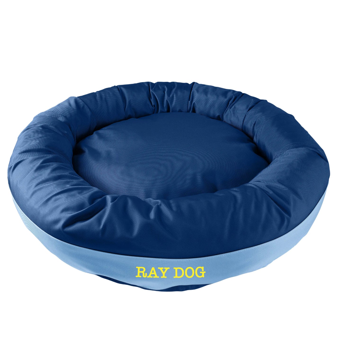 Dog Bed Round Bolster Armor Baseball American Dog