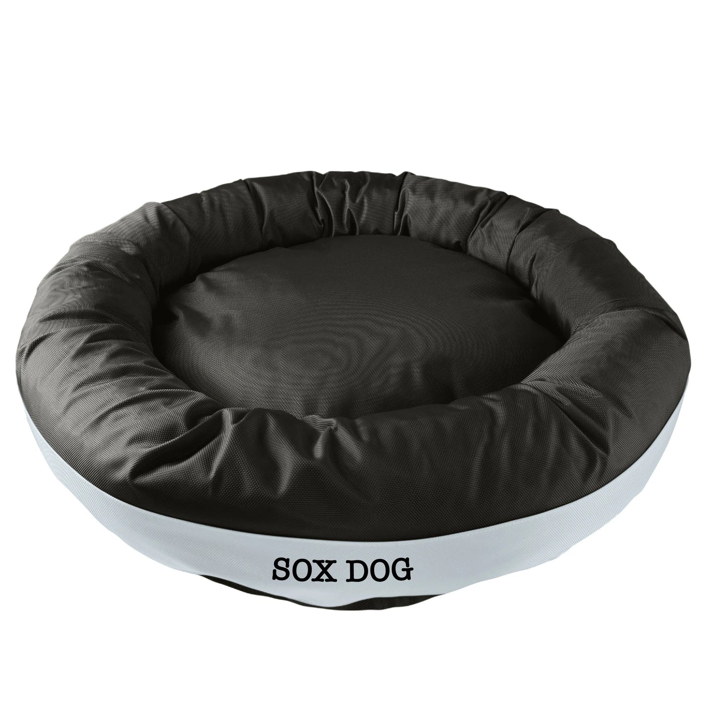 Dog Bed Round Bolster Armor Baseball American Dog