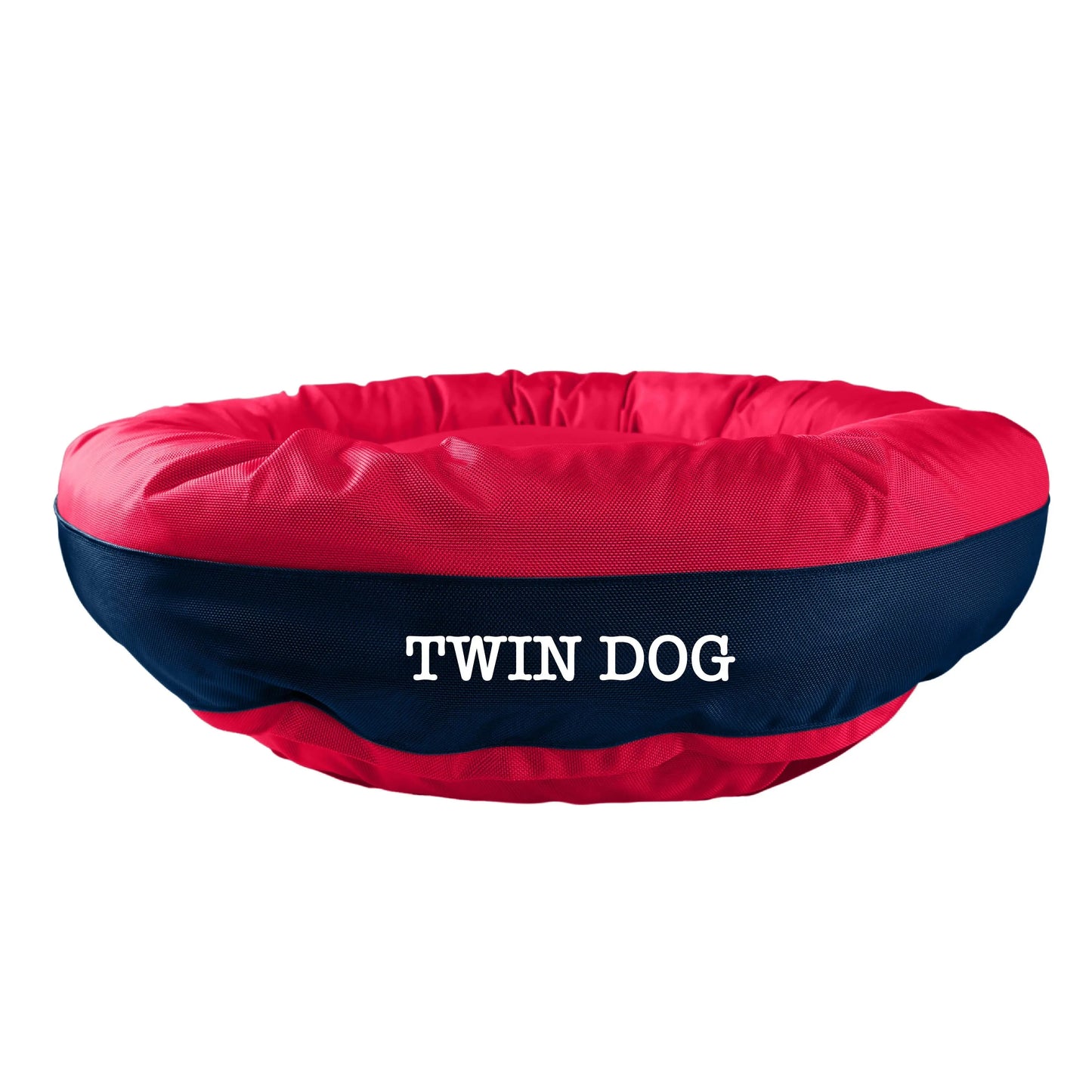 Dog Bed Round Bolster Armor Baseball American Dog