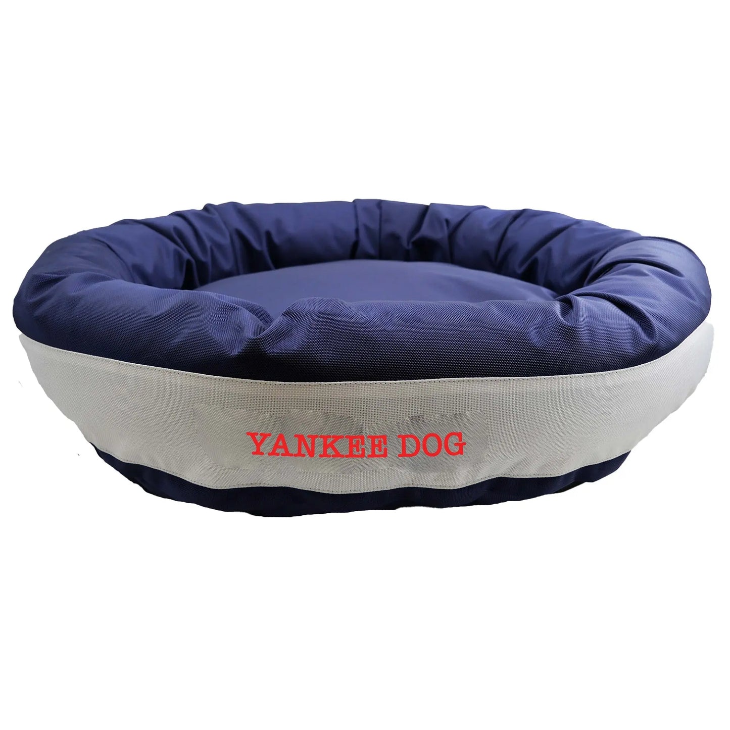 Dog Bed Round Bolster Armor Baseball American Dog