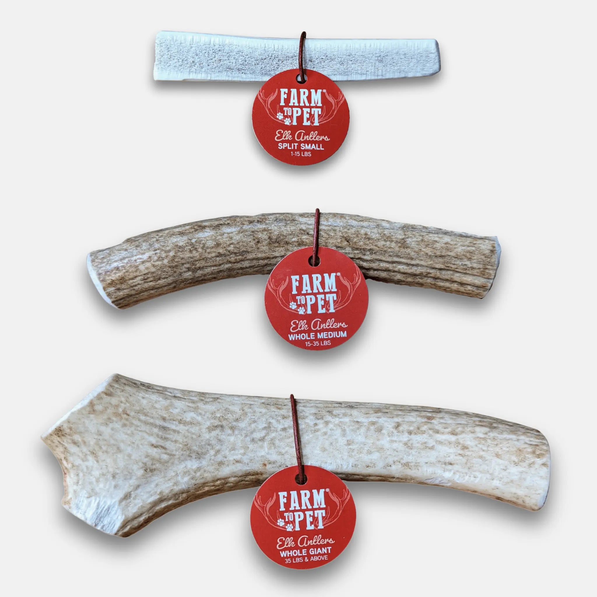 Elk Antler Dog Chews | All-Natural Whole and Split Elk Antler Chews for Dogs Farm To Pet