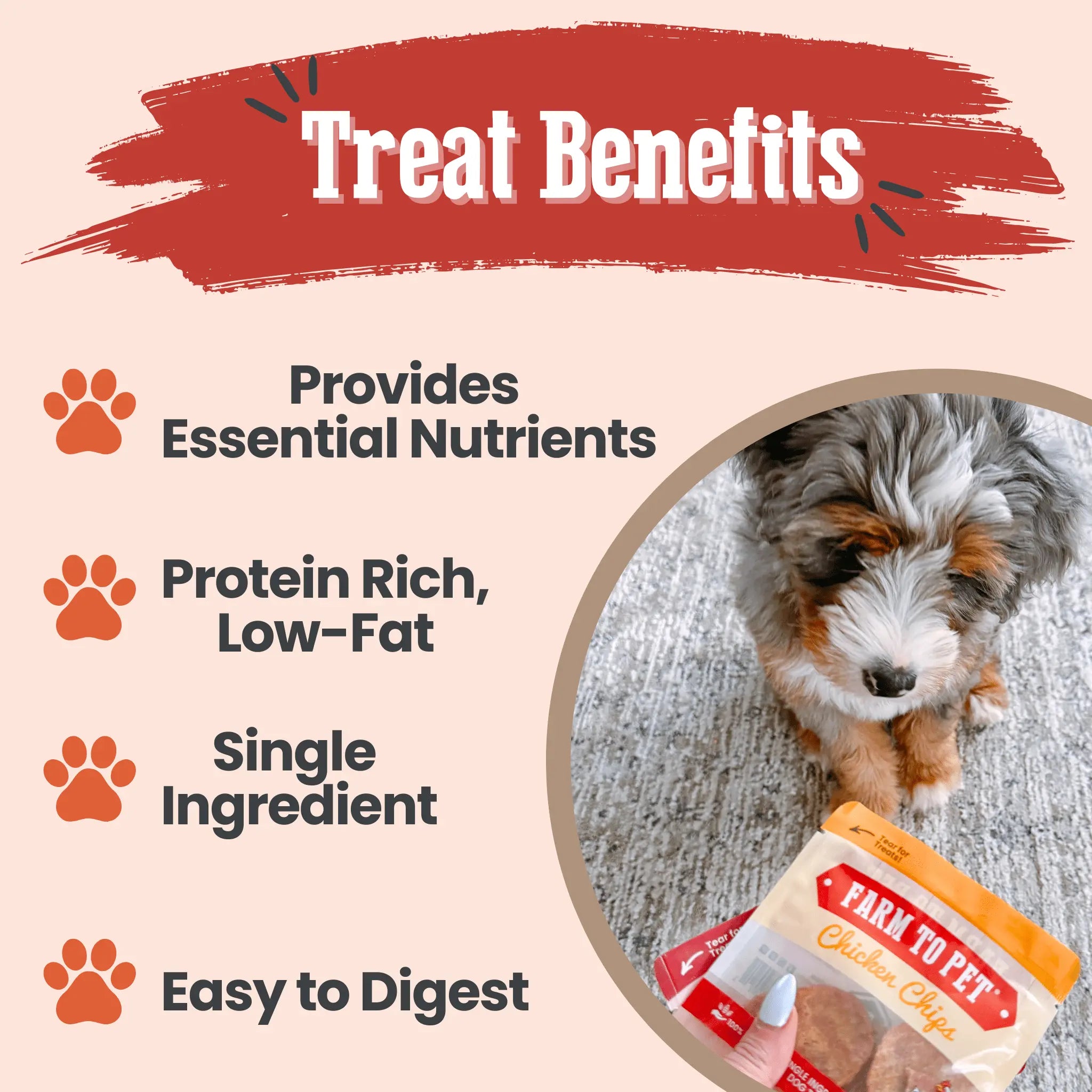 Puppy Packs 'n Snacks Dog Treat Starter Pack | Single-Ingredient Training Treats Farm To Pet