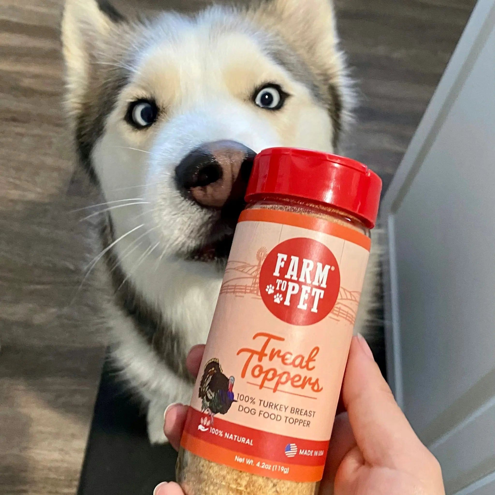 Treat Topper Turkey Dog Food Topper | Healthy Meal Supplement for Dogs Farm To Pet