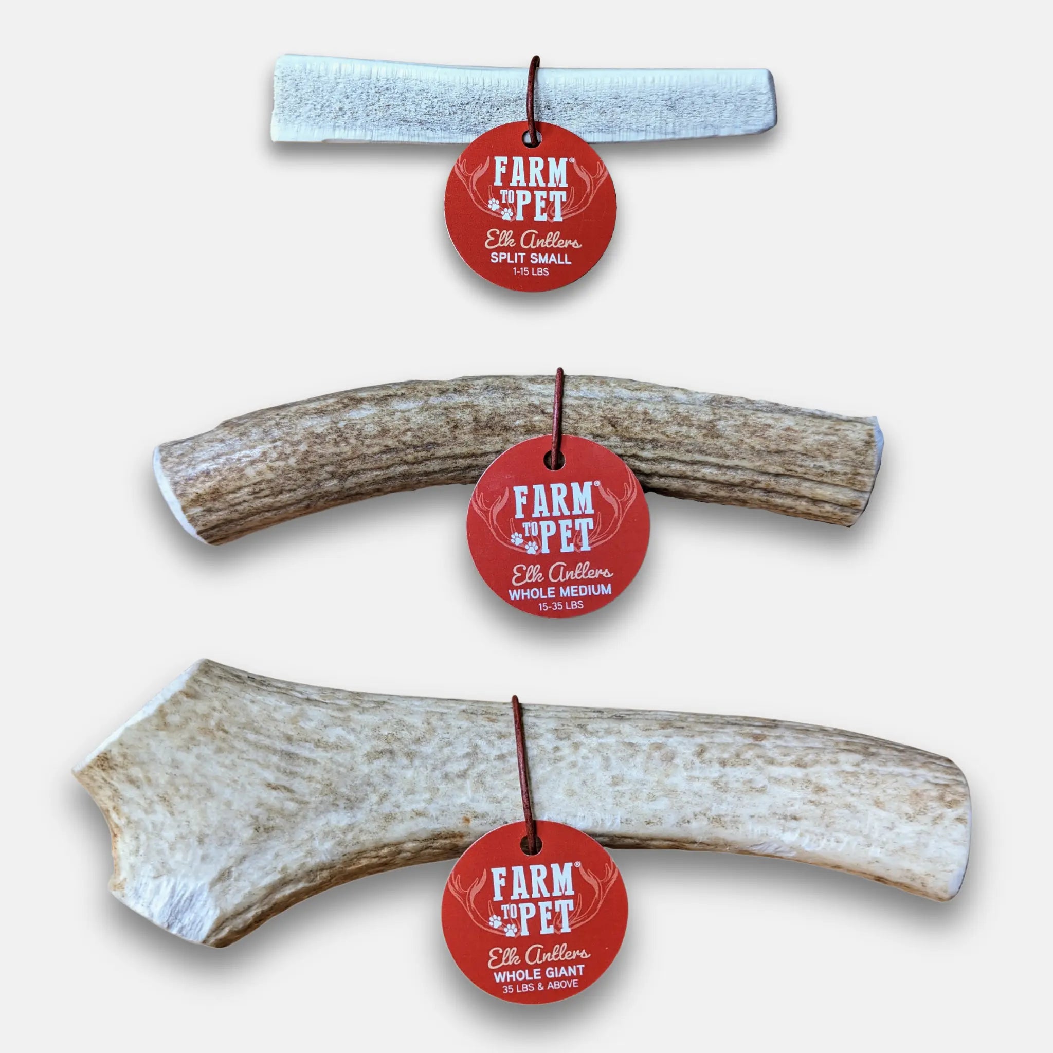Elk Antler Dog Chews | All-Natural Whole and Split Elk Antler Chews for Dogs Farm To Pet