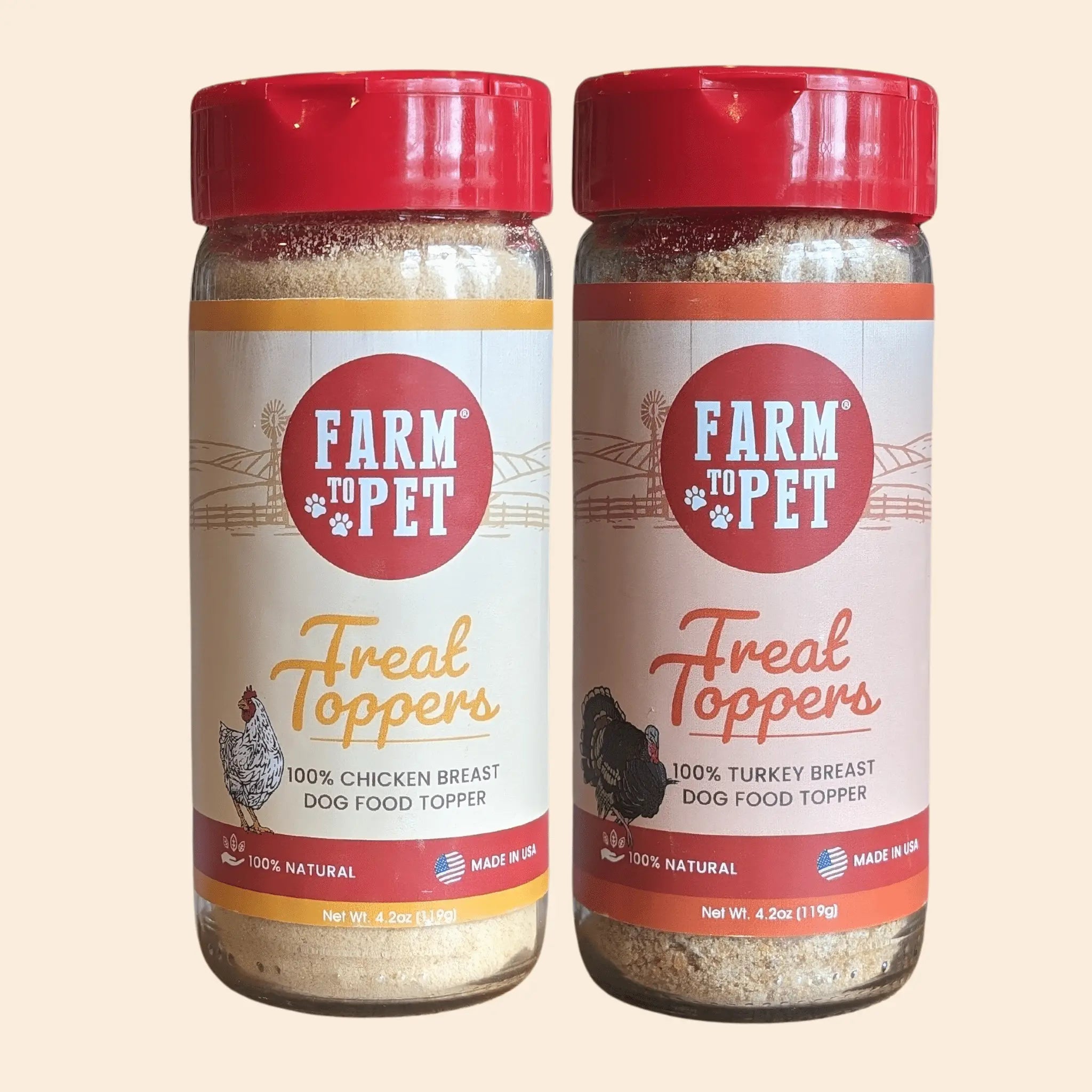Chicken & Turkey Dog Food Topper Bundle Farm To Pet
