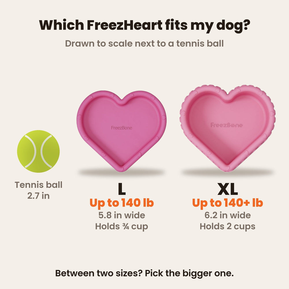 FreezHeart - Durable Heart Enrichment Chew