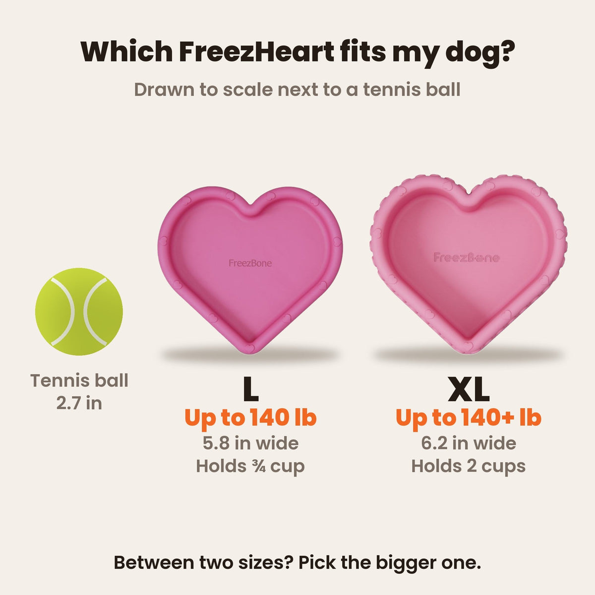 FreezHeart - Durable Heart Enrichment Chew