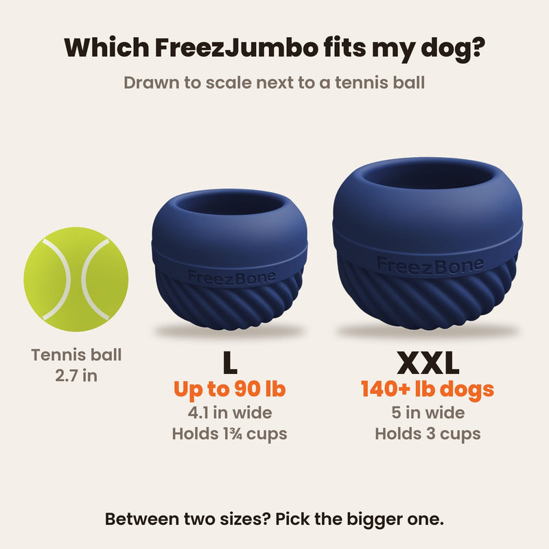 FreezJumbo™ – Our Biggest & Toughest Enrichment Toy Ever