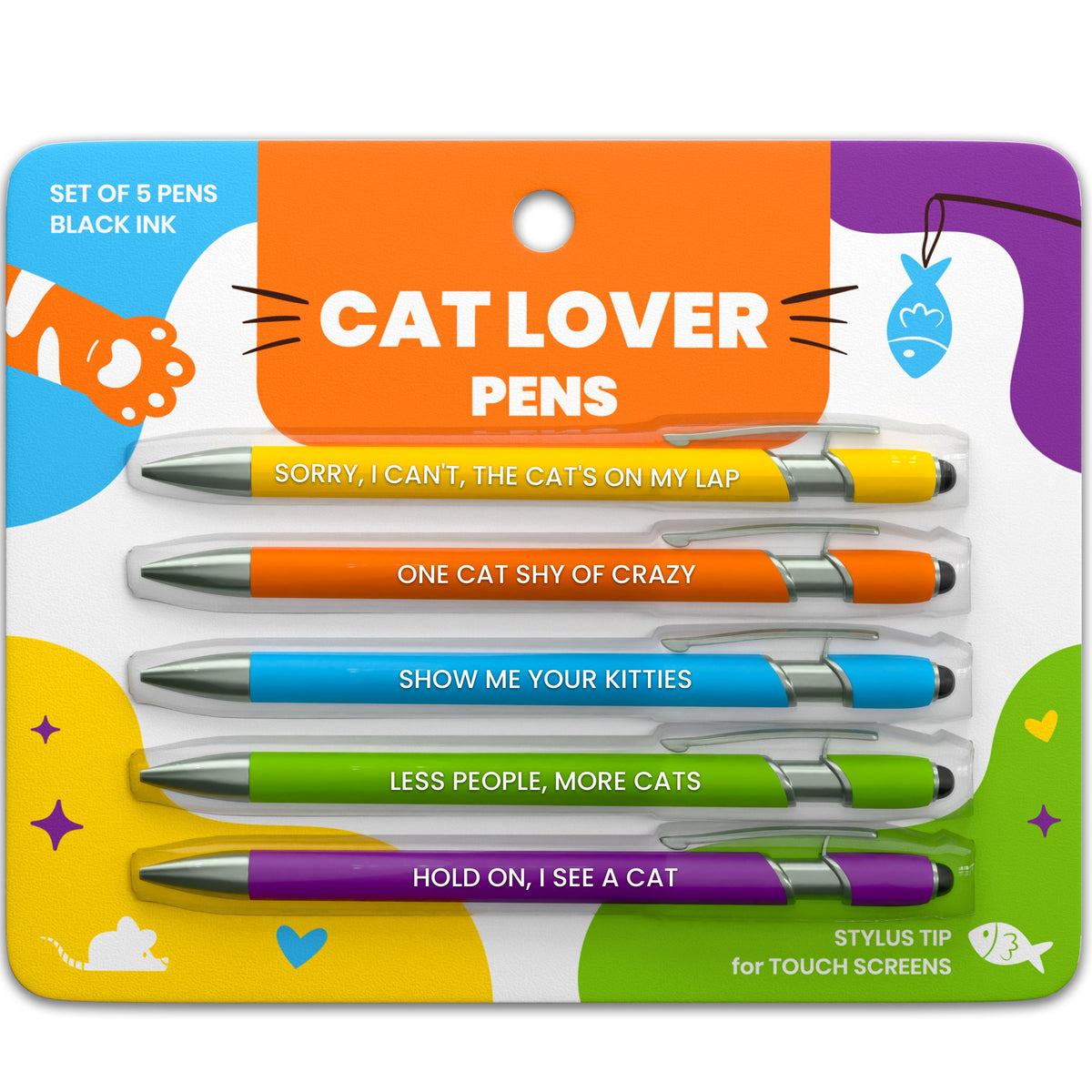Cat-Themed Stylus Pen Sets by Rubyloo