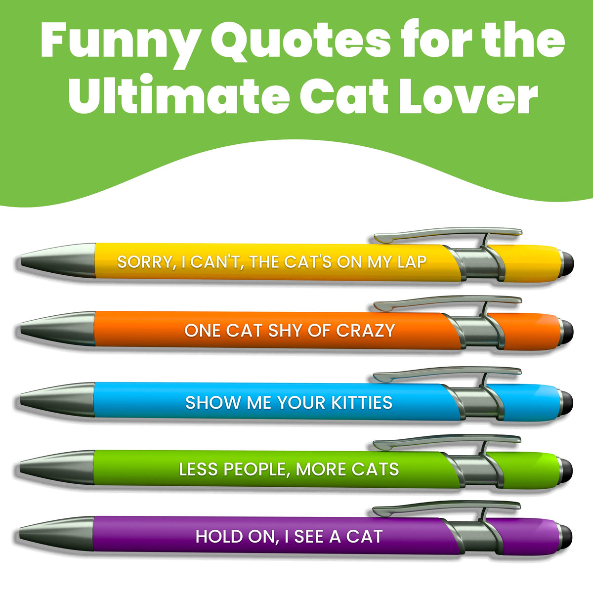 Cat-Themed Stylus Pen Sets by Rubyloo