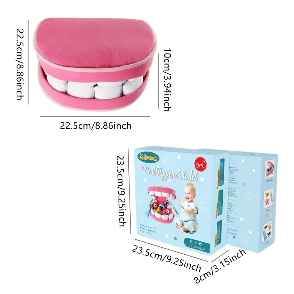 Dentist Toys for Preschool Educational Children Role Play Toys Teeth Brushing Toys Cute Early Education Cartoon Tooth Brushin