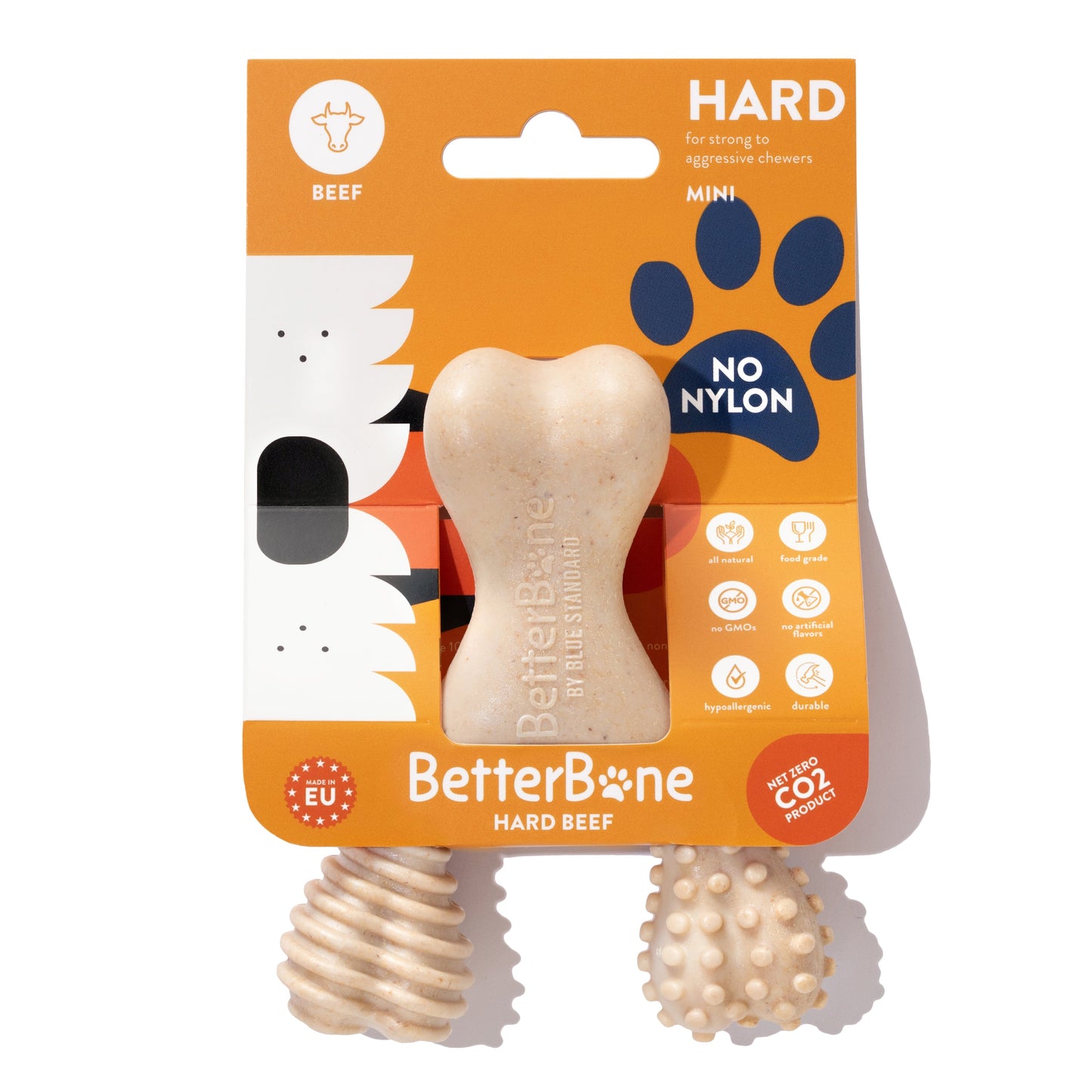 BetterBone HARD CHEW TOY: Natural Ingredients, eco-friendly, and ultra-durable chew for the toughest chewers! BetterBone All Natural Eco-Friendly Dog Chews & Bones