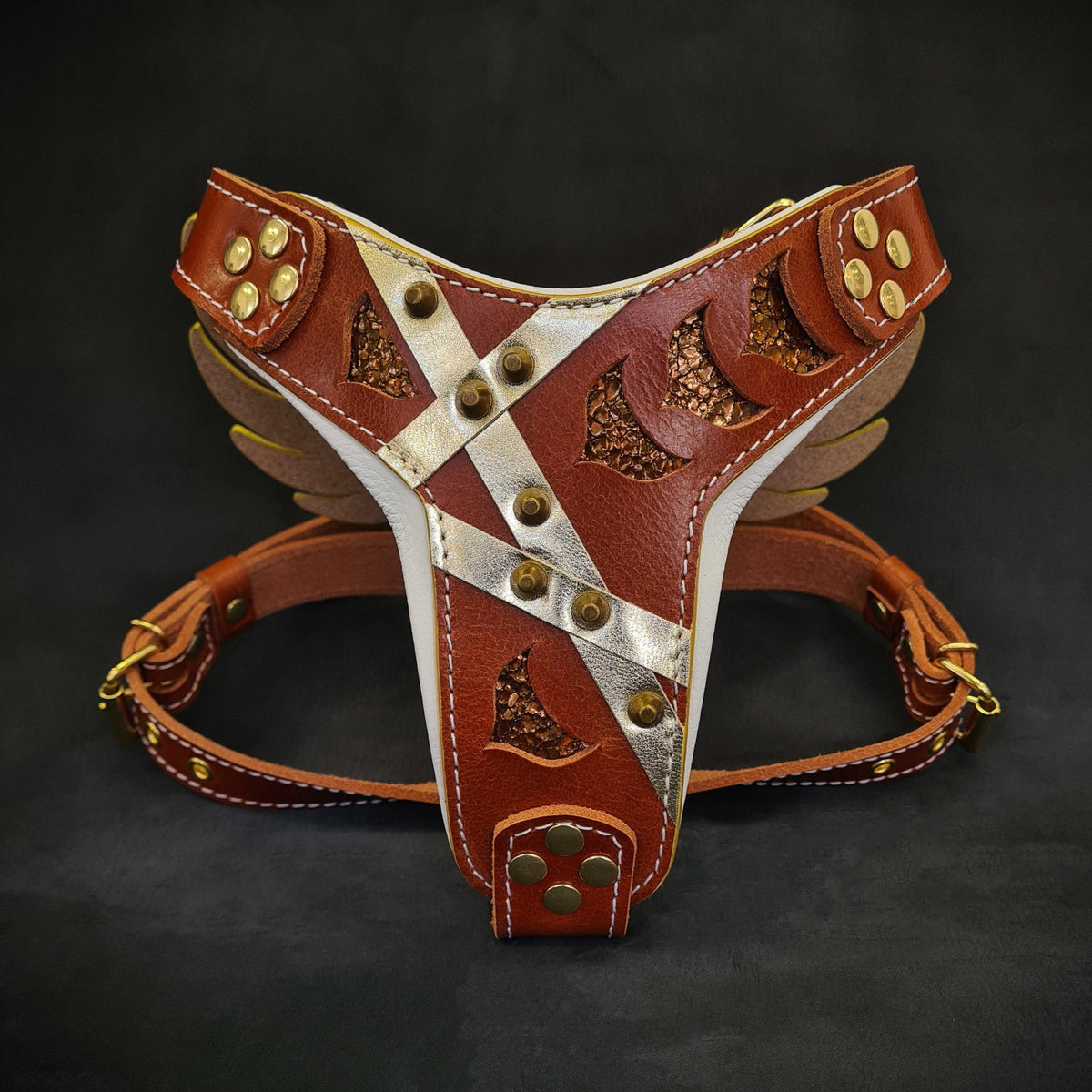 Bestia Hermes Leather Dog Harness – Small–Medium Dogs