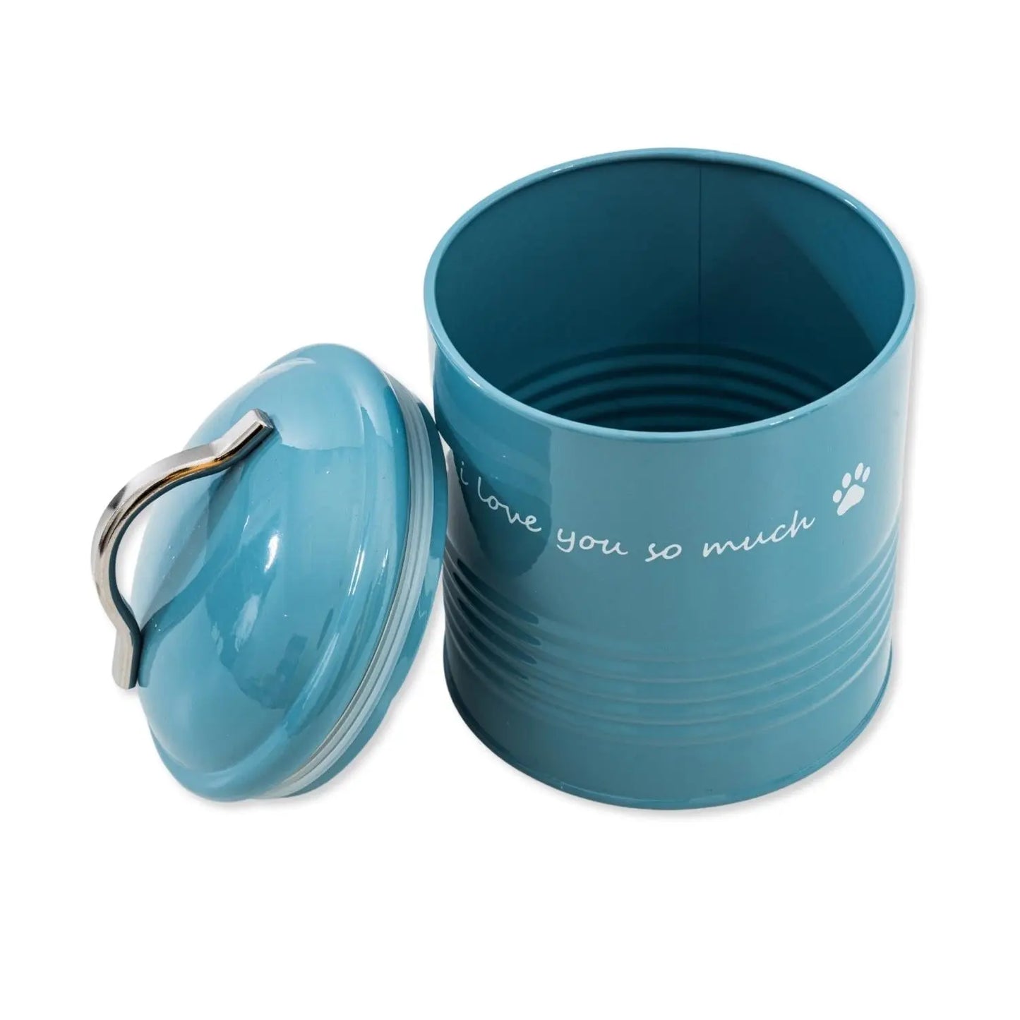 "I Love You So Much" Dog Treat Canister Gift Set – Pink & Blue American Pet Supplies
