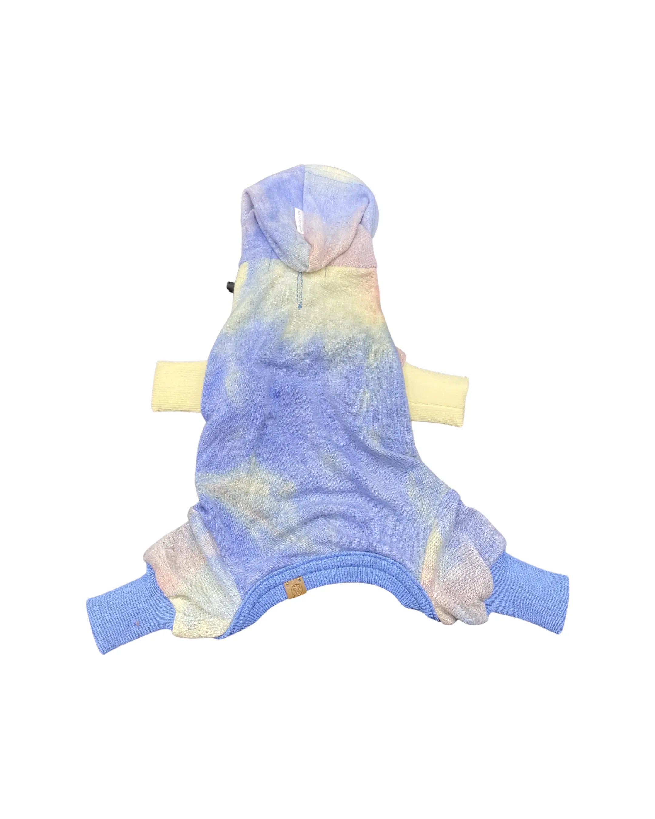 'Dale' Rainbow Tie-Dye Hooded Onesie BESPOKE PAWS