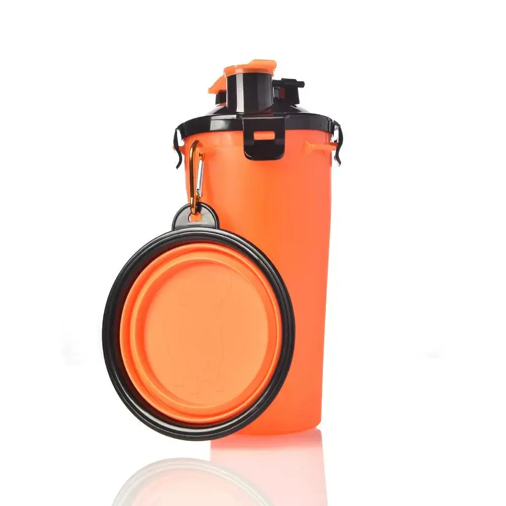 Milou & Lumi Portable Pet Travel Water and Food Bottle with Extra Bowl Dr. Milou
