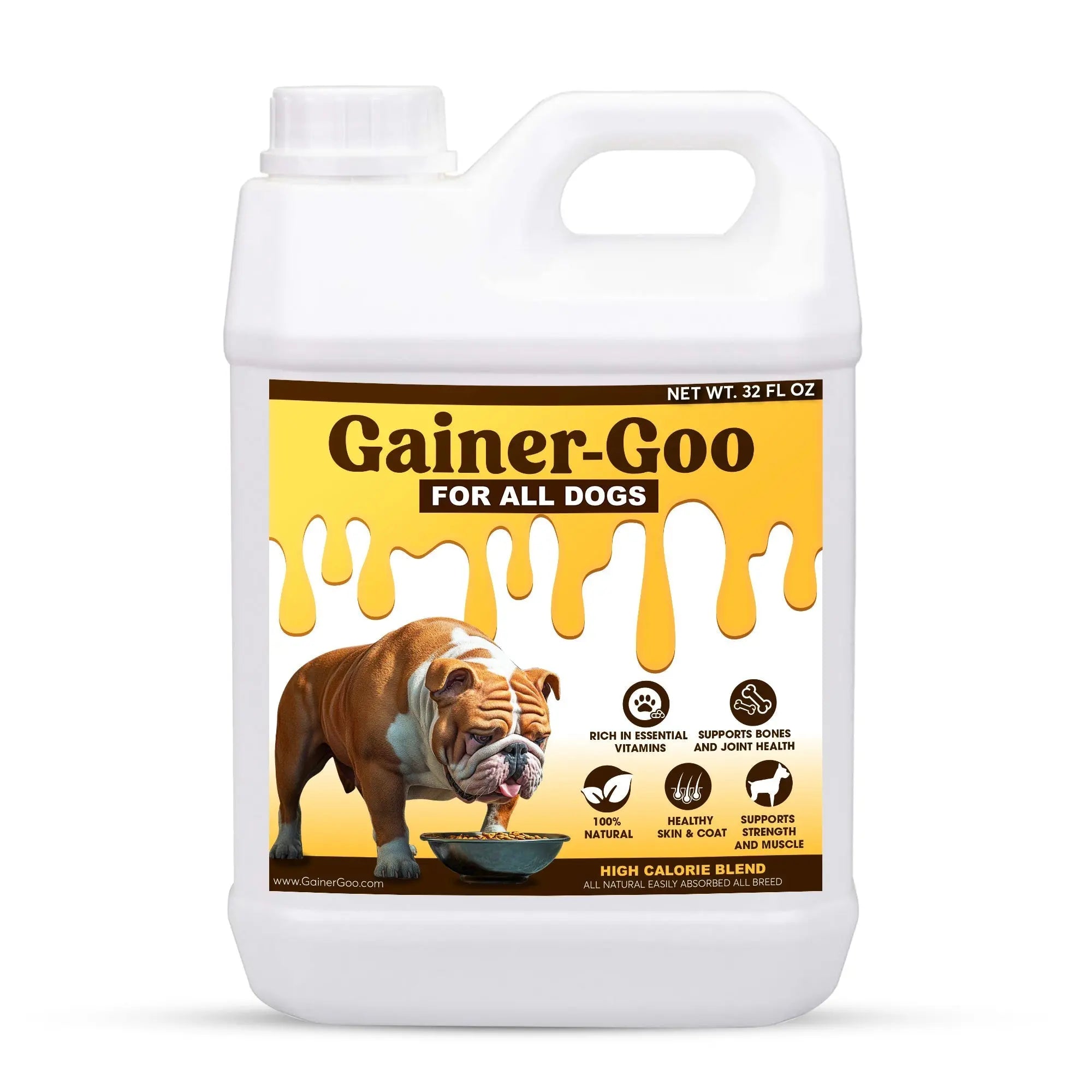 (32oz) Gainer-GOO (for All Breeds) High Calorie Fat Liquid Weight Gainer Horizon Animal Care