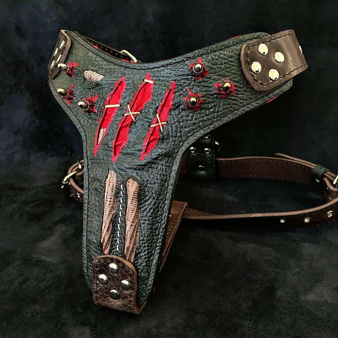 Bestia Haunted Leather Dog Harness – Limited Edition