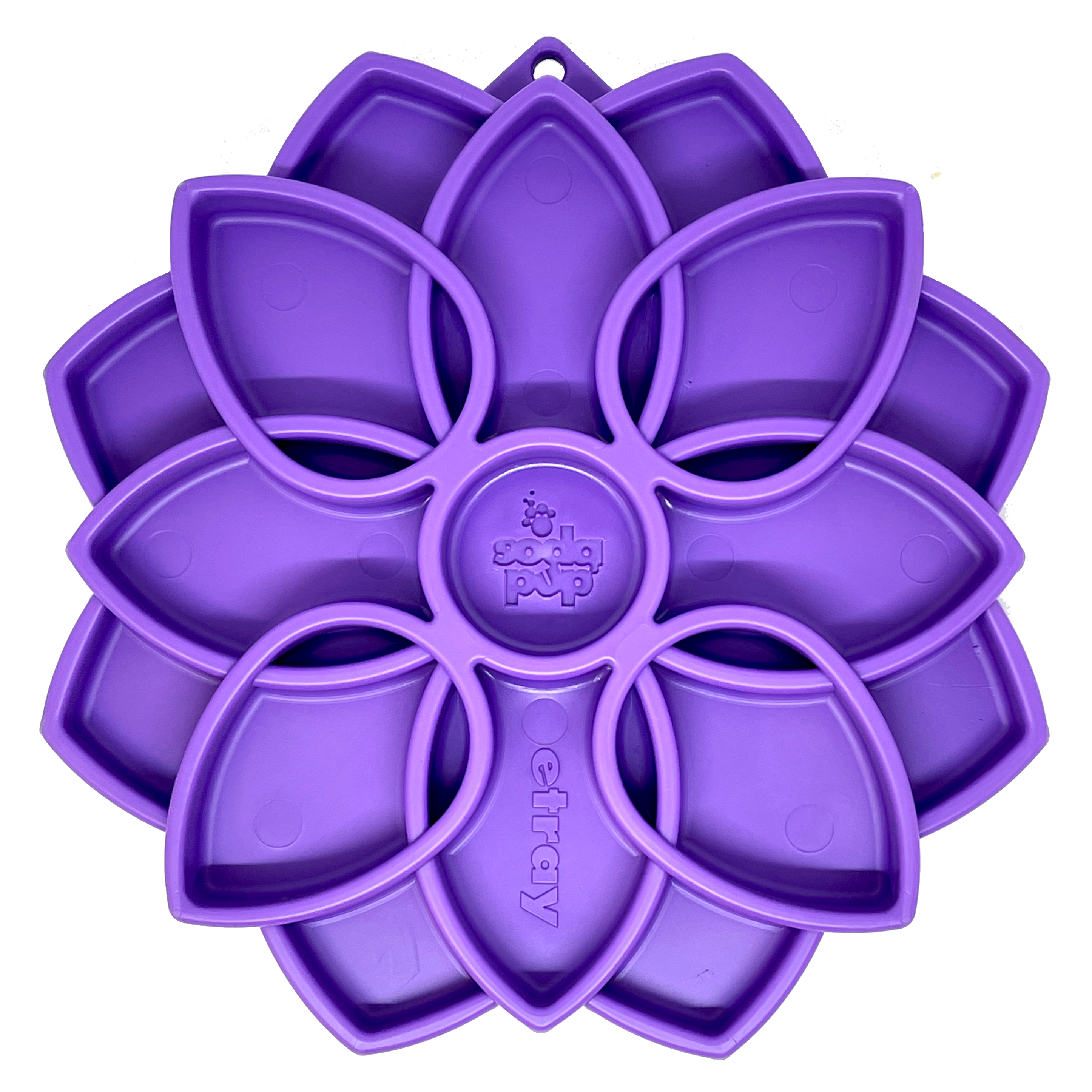 Mandala eTray Shallow Slow Feeder Dog Bowl for Enrichment | USA Made
