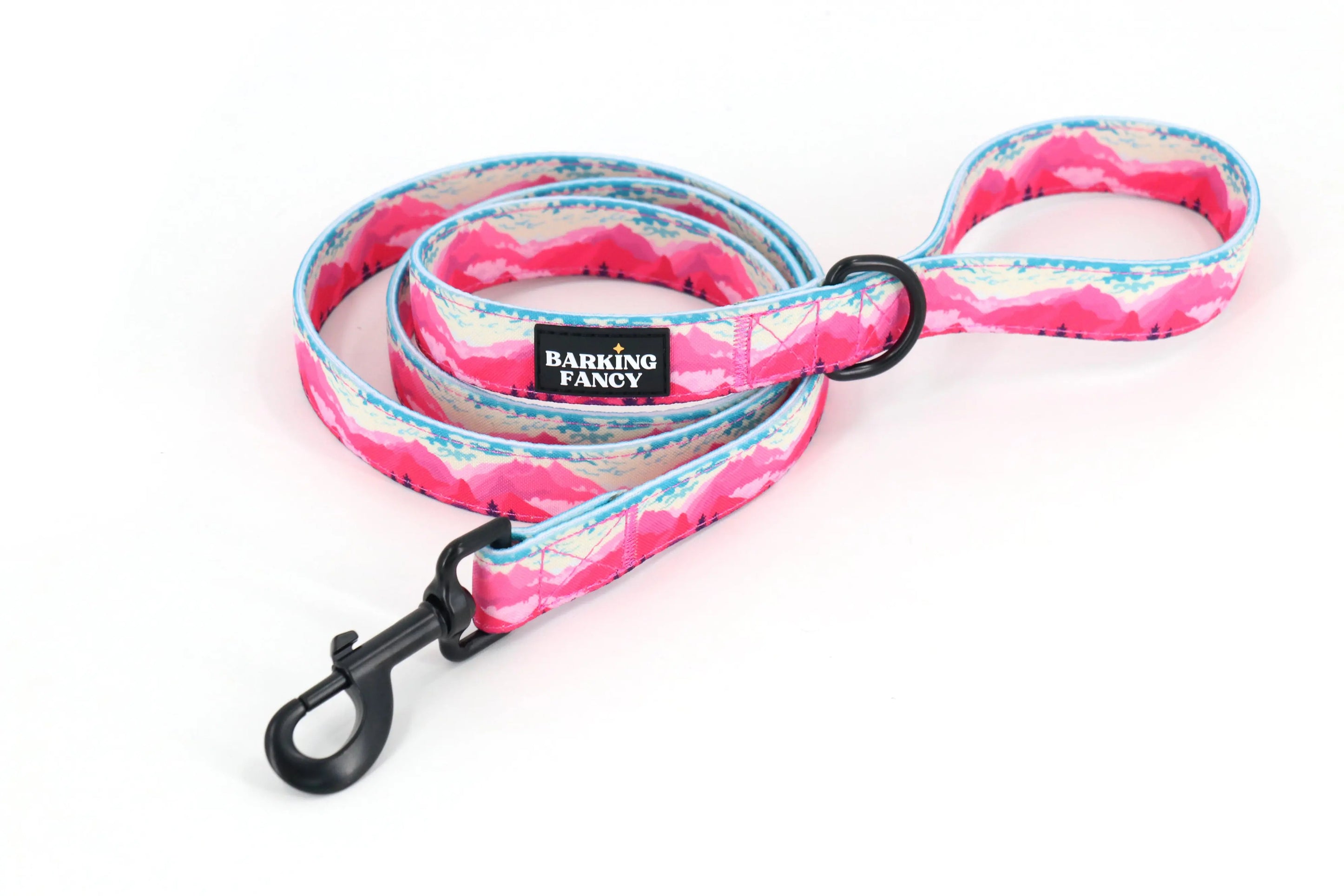 Mountainscape Dog Leash - Pink Barking Fancy