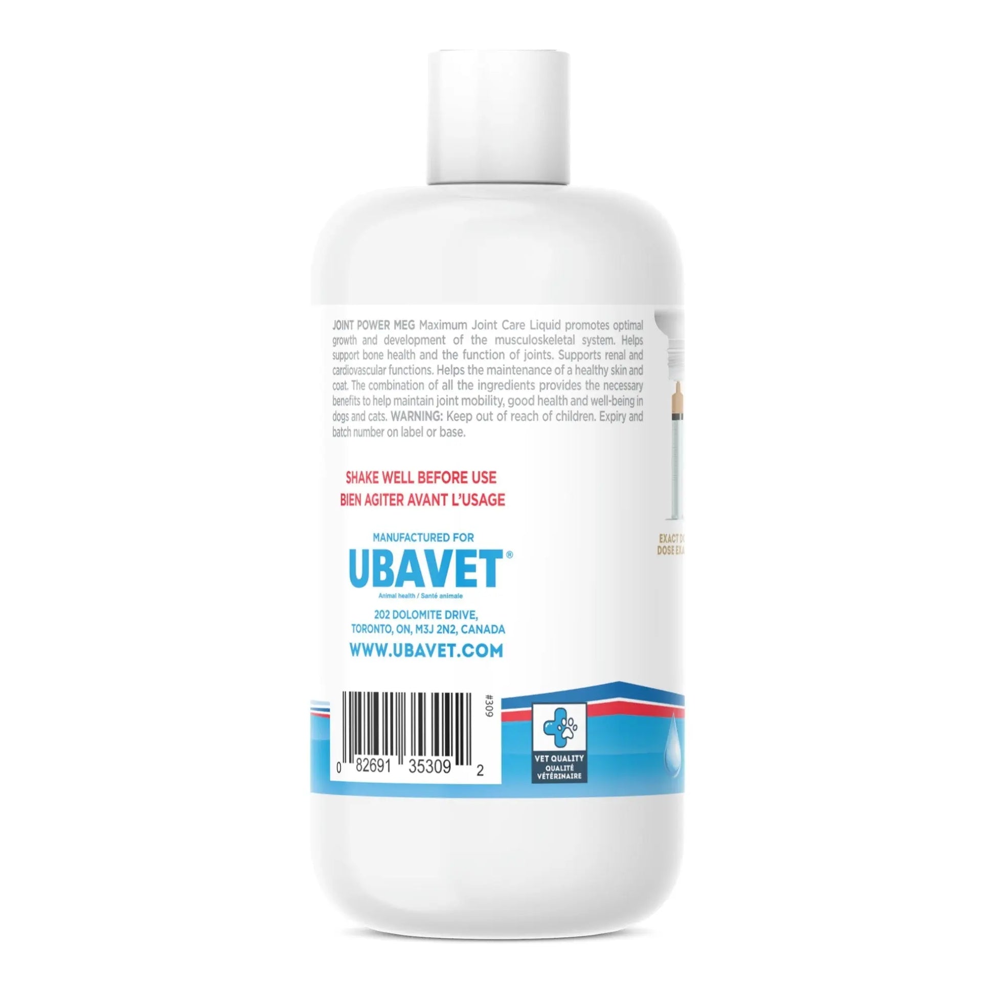 UBAVET Joint Power MEG Maximum Joint Care Liquid for Cats and Dogs American Pet Supplies