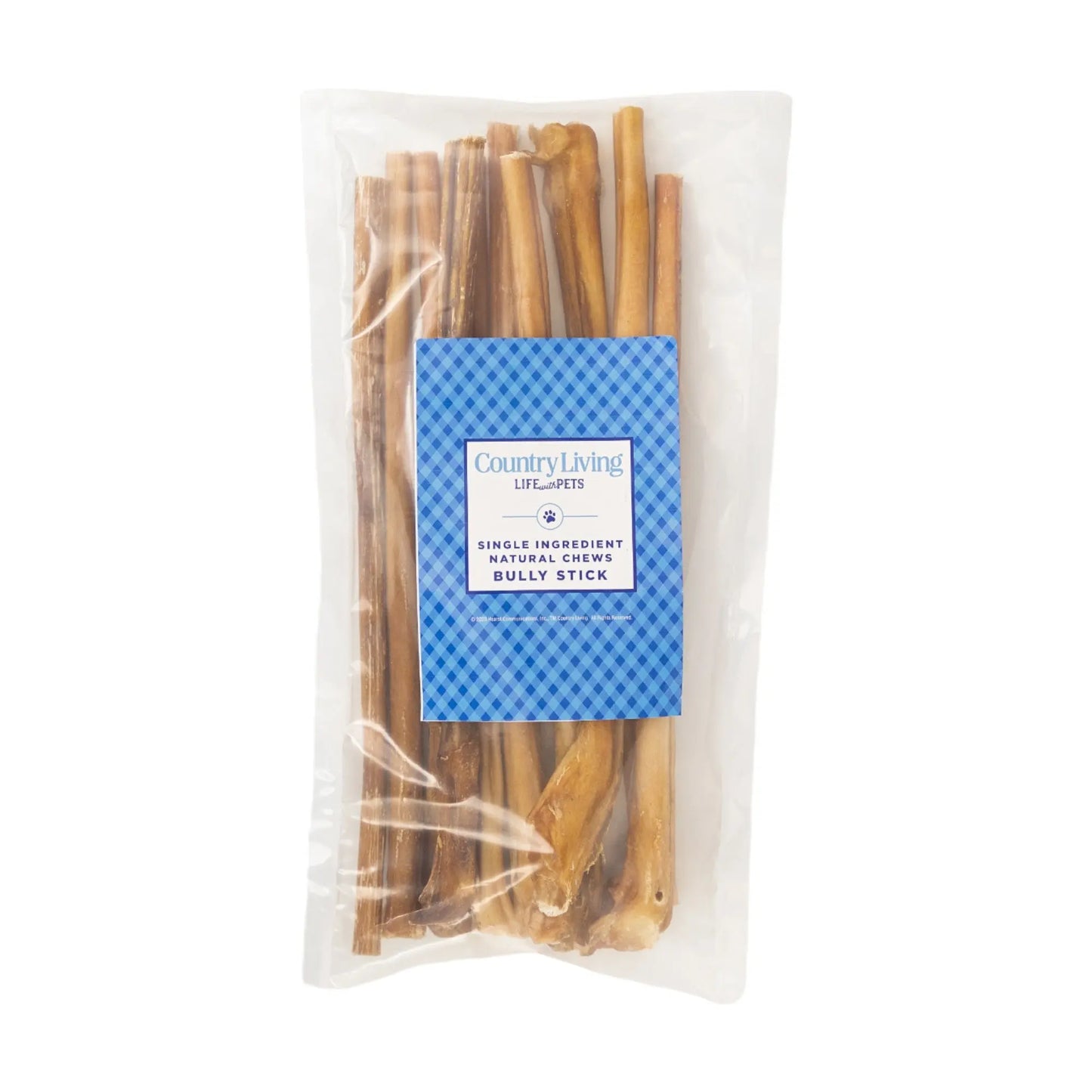 Country Living All-Natural Bully Sticks, High-Protein Dog Treats – 12-Inch Standard (10-Pack) American Pet Supplies