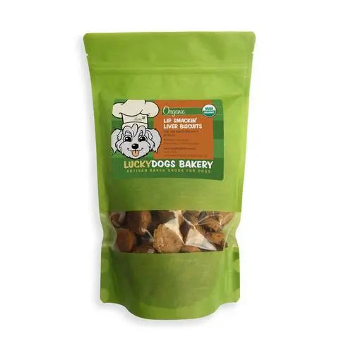 Lucky's Lip Smackin' Liver Biscuits Happy Dog Food