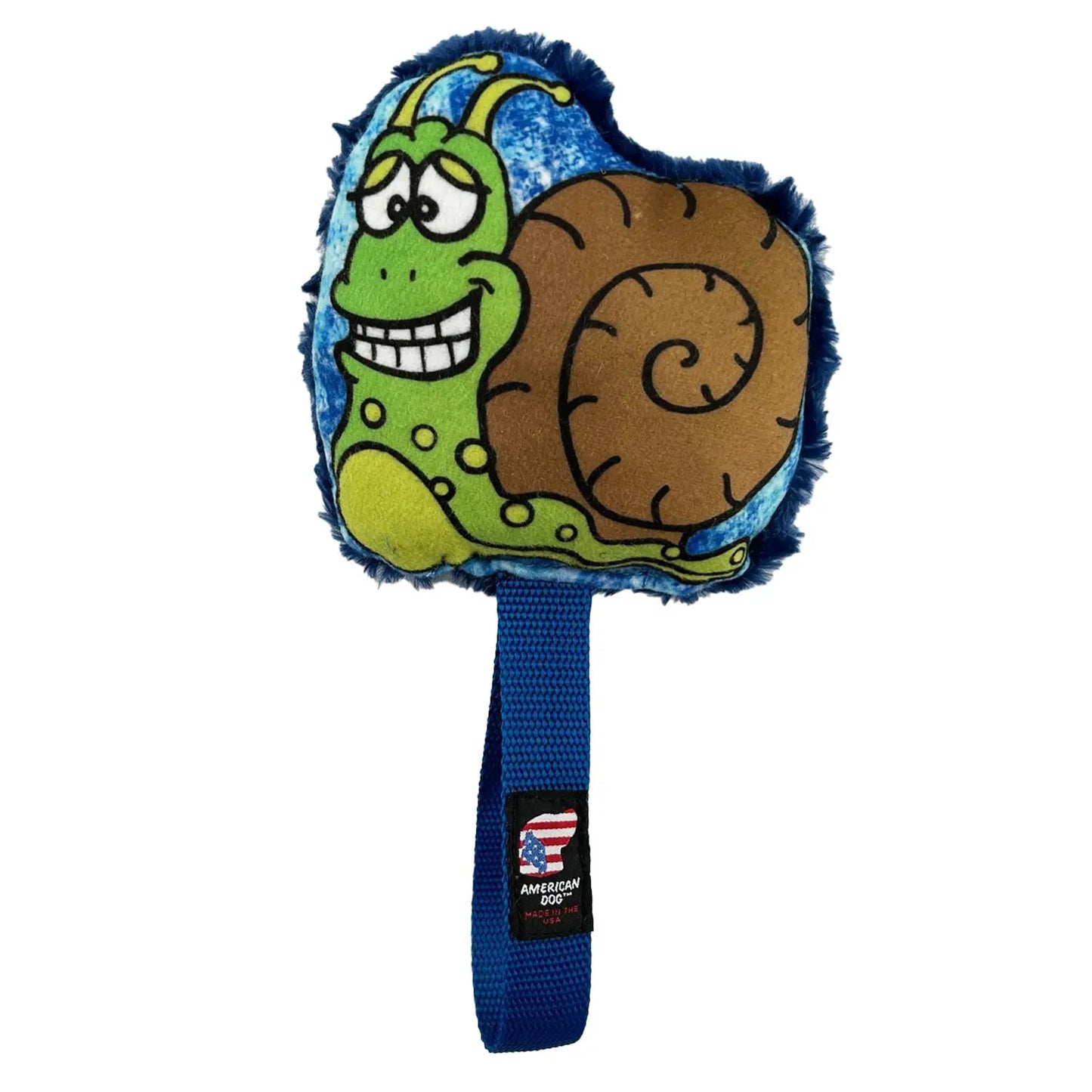 LUCKY DOG $7 Snail Tug Plushie American Dog