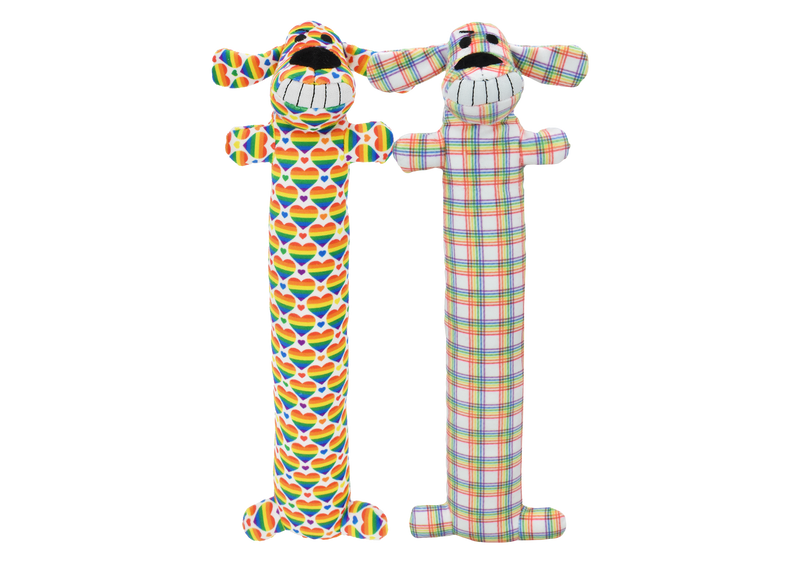 Multipet Rainbow Loofa Dog 12"