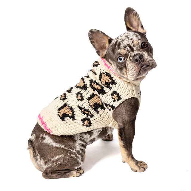 Leopard Print Dog Sweater