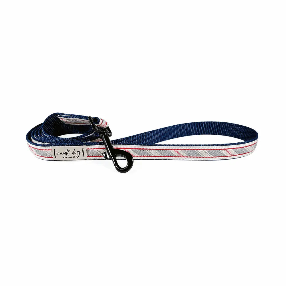 Liberty Patriotic American Woven Stripe Ribbon Dog Leash Nauti-dog Handmade