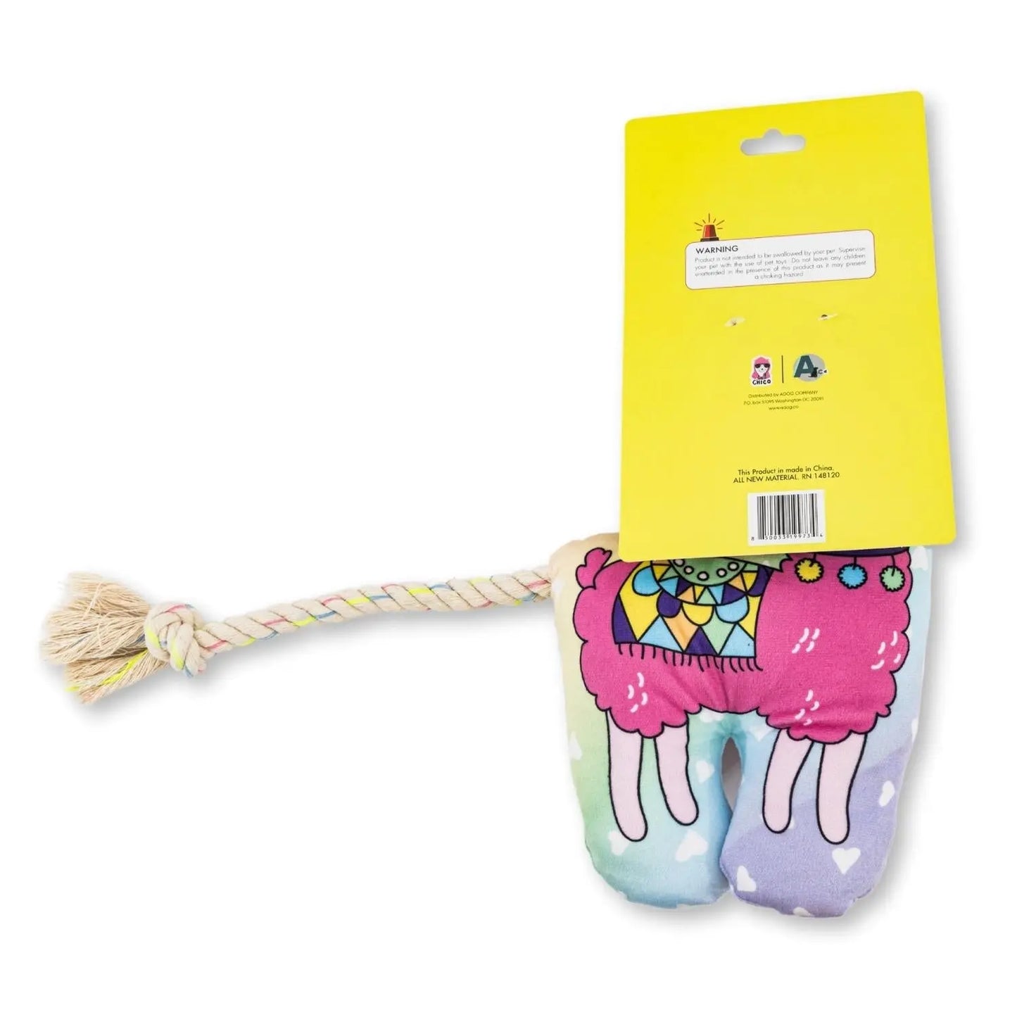 Magical Llama Plush Dog Toy – with Squeaker & Crinkle Paper for Fun Play American Pet Supplies