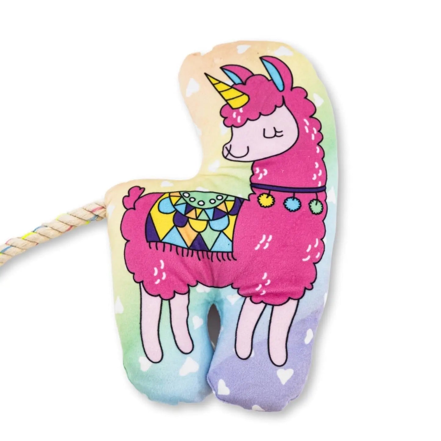 Magical Llama Plush Dog Toy – with Squeaker & Crinkle Paper for Fun Play American Pet Supplies