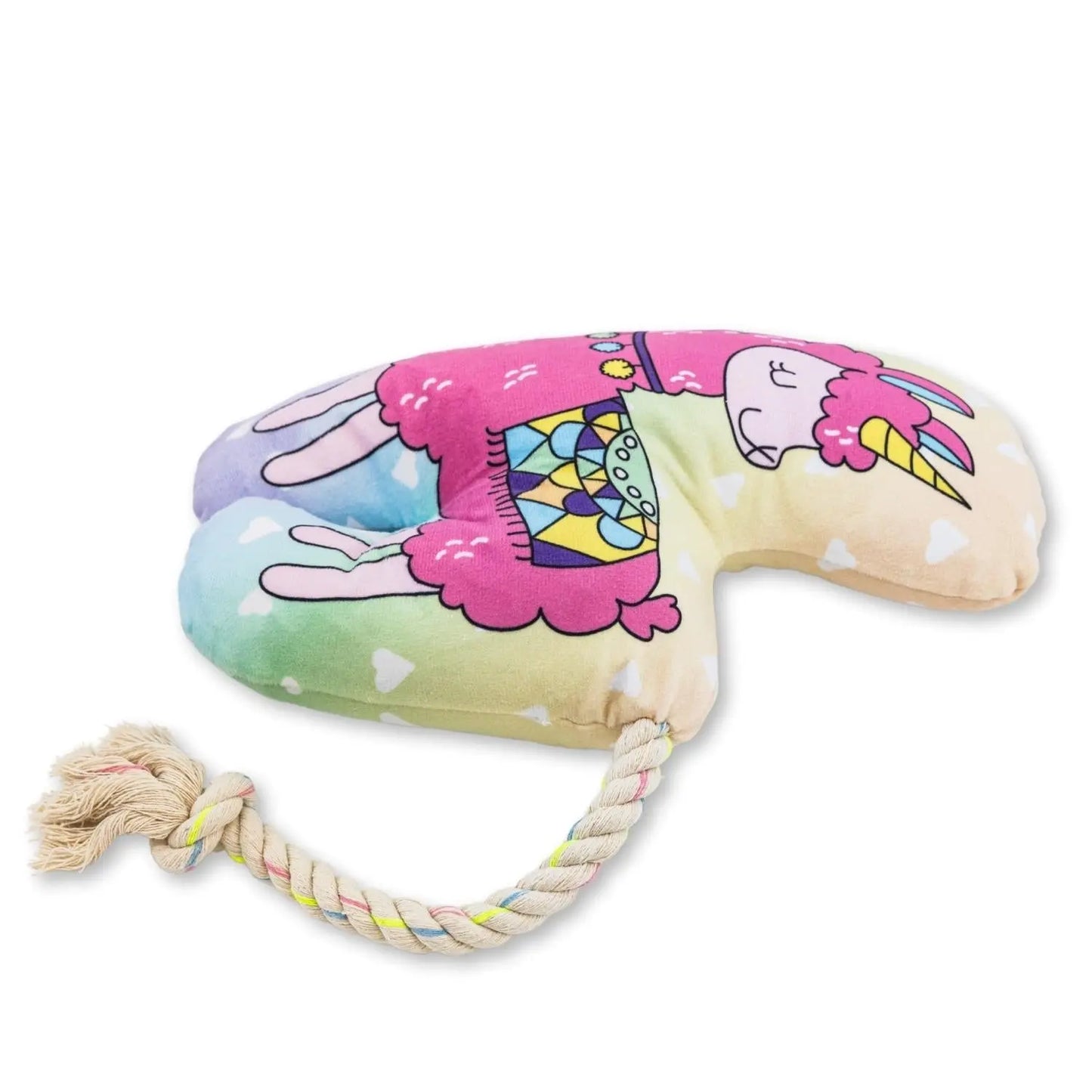 Magical Llama Plush Dog Toy – with Squeaker & Crinkle Paper for Fun Play American Pet Supplies