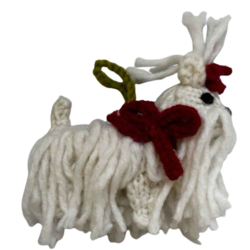 Maltese Dog Ornament