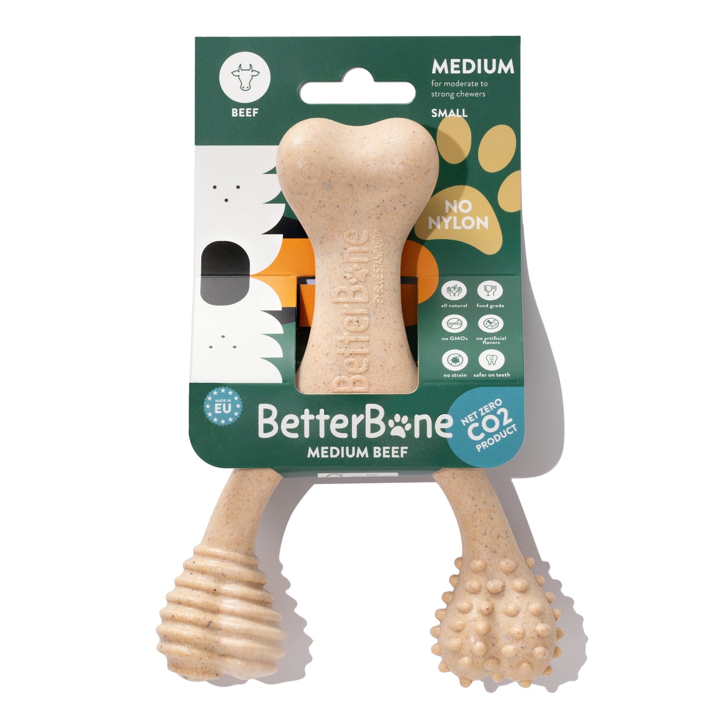 BetterBone MEDIUM Durability CHEW TOY: Perfect Chew for Everyday Chewers | Natural Ingredients, Eco-Friendly, Non-Toxic BetterBone All Natural Eco-Friendly Dog Chews & Bones