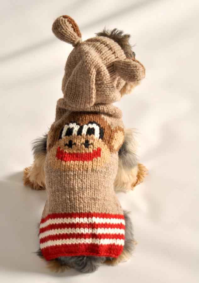 Monkey Hoodie Dog Sweater