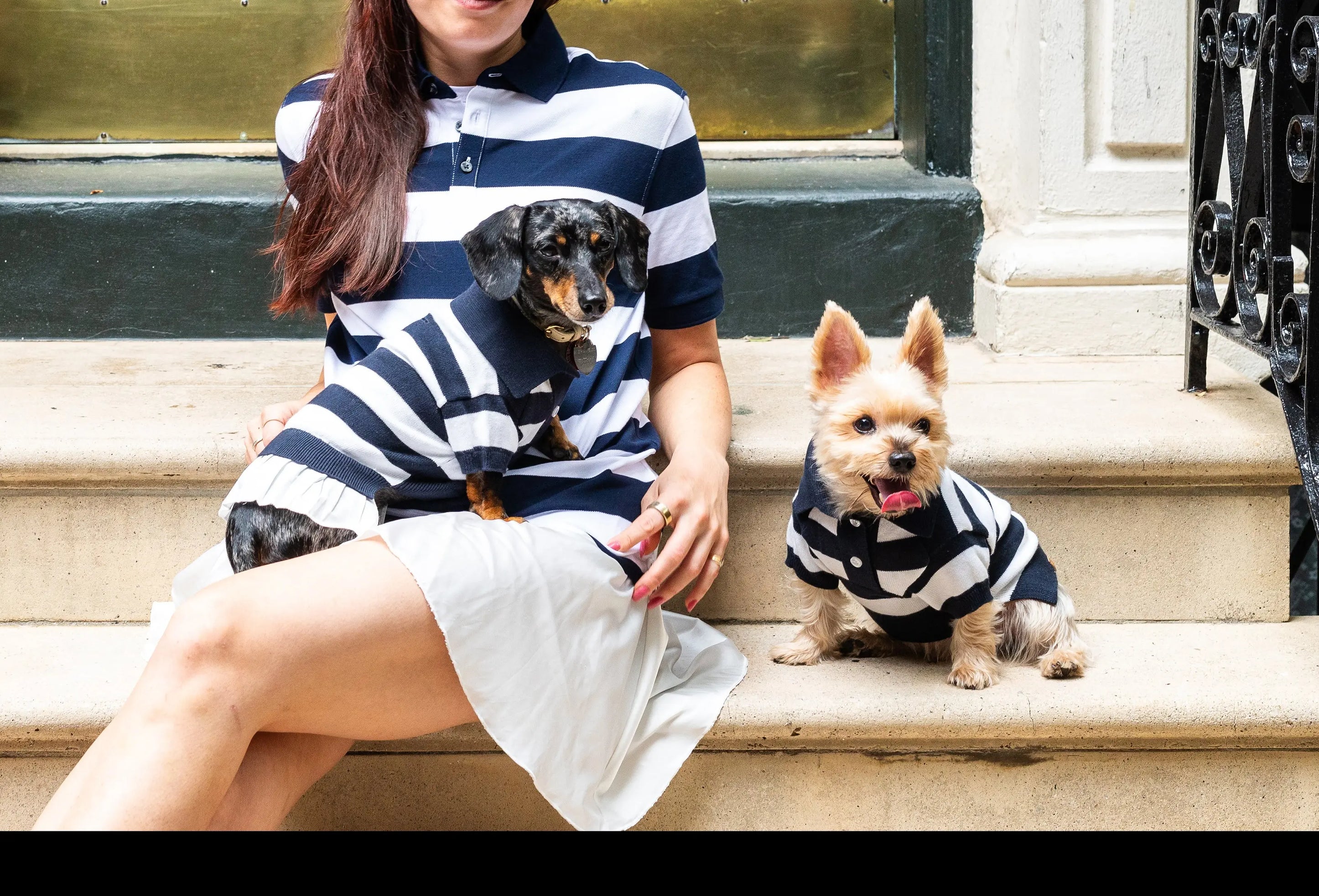‘Gladys’ Cashmere blend Polo Dress BESPOKE PAWS