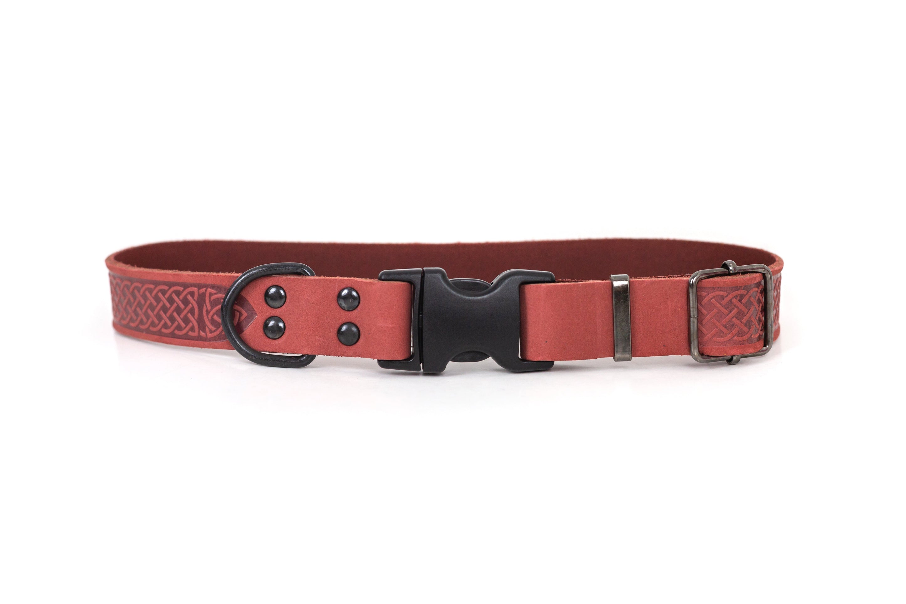 Celtic Sport Quick-Release Leather Dog Collar