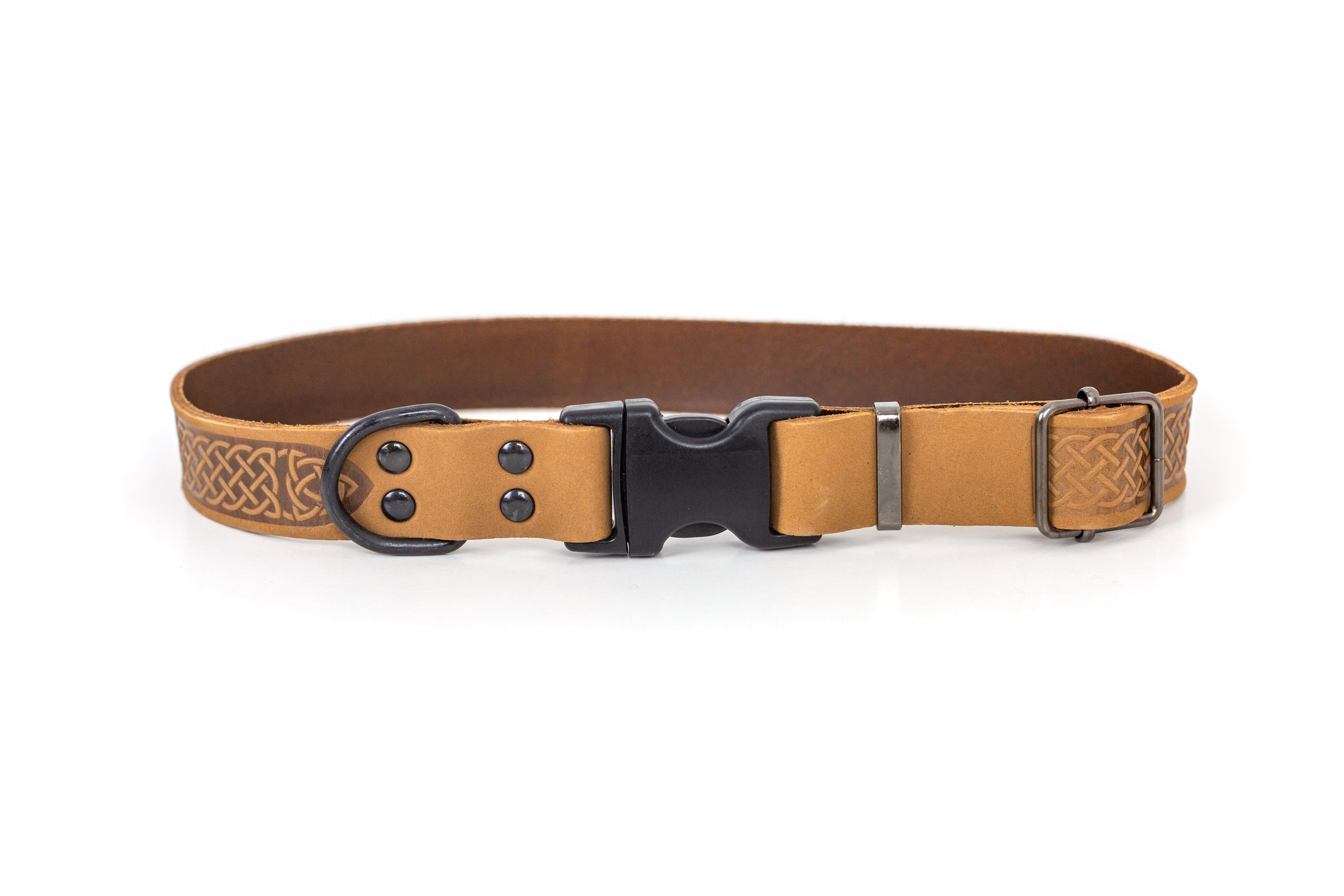 Celtic Sport Quick-Release Leather Dog Collar