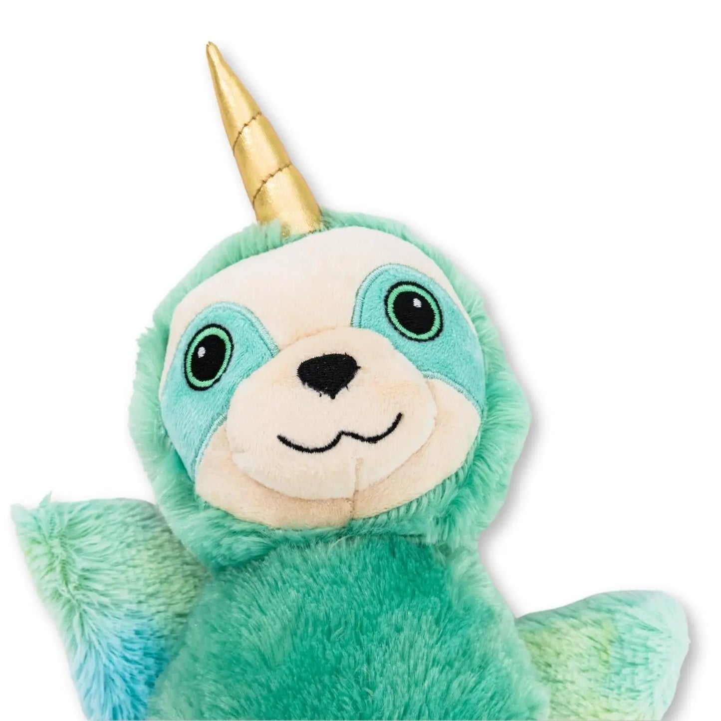 Mystical Mint Winged Sloth Plush Dog Toy – with Squeaker & Crinkle Paper for Fun Play American Pet Supplies