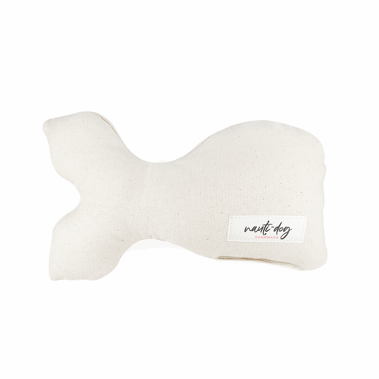 Mother of Pearl Stuffed Squeaker Wubby Dog Toy Nauti-dog Handmade