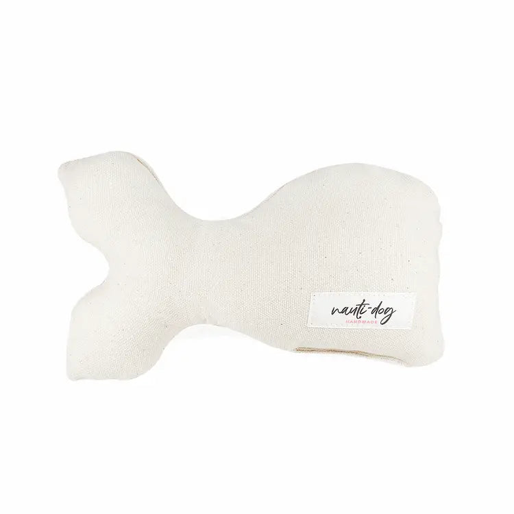 Mother of Pearl Stuffed Squeaker Wubby Dog Toy Nauti-dog Handmade